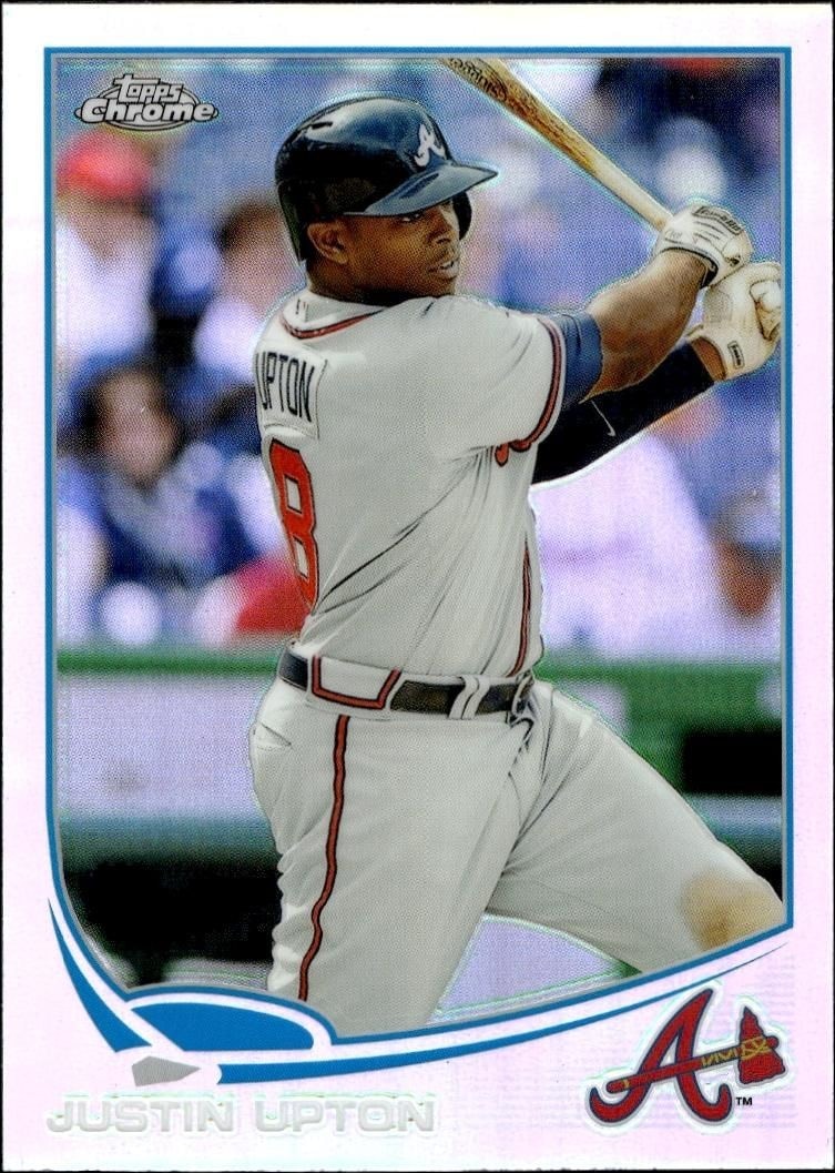 2013 Topps Chrome Justin Upton #143 trading card