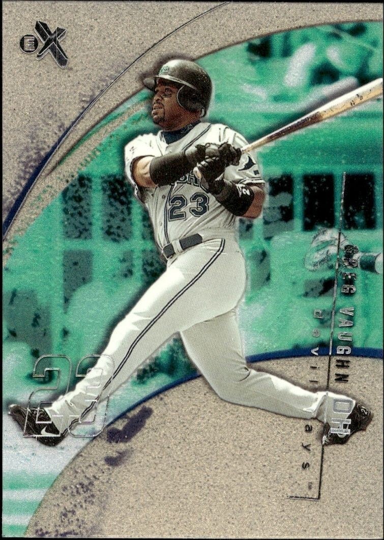 2002 Fleer E-X Greg Vaughn #98 trading card