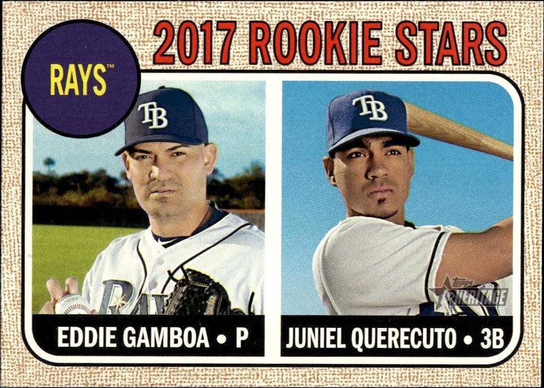 2017 Topps Heritage Juniel Querecuto #127 trading card