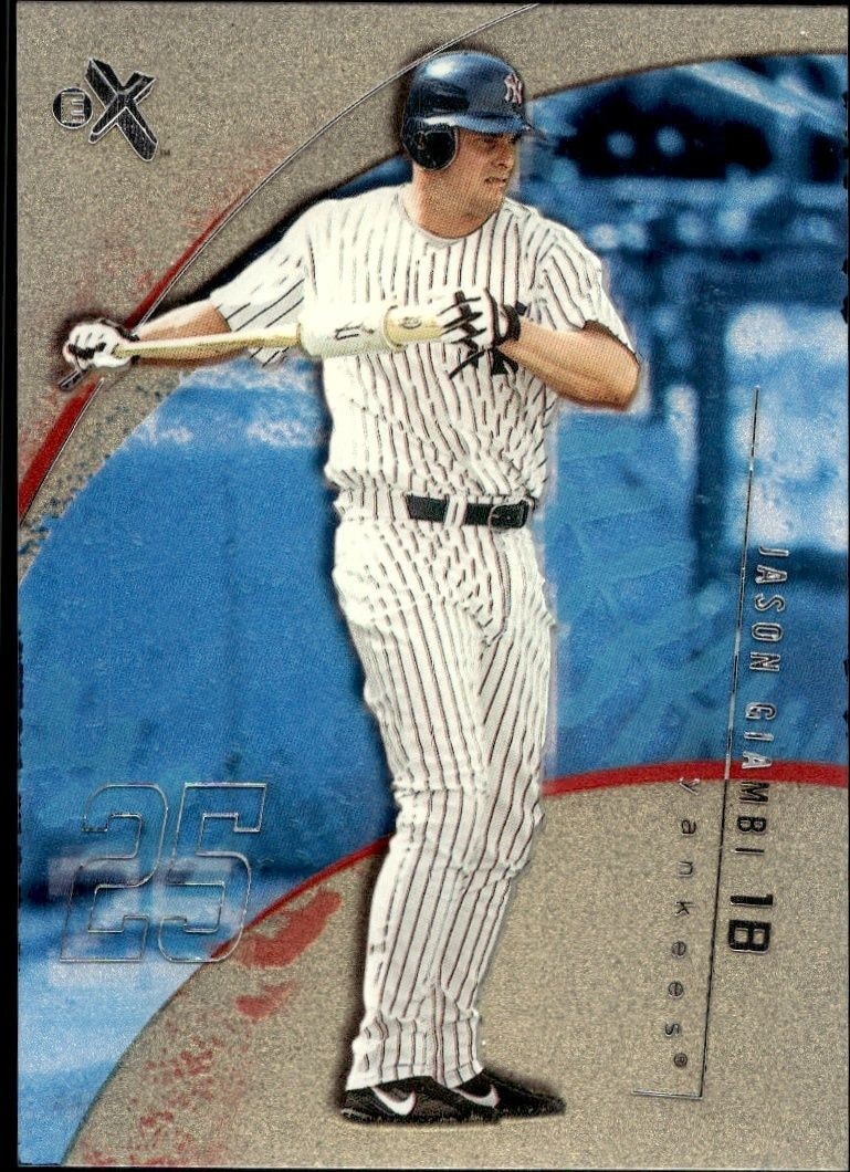 2002 Fleer E-X Jason Giambi #46 trading card