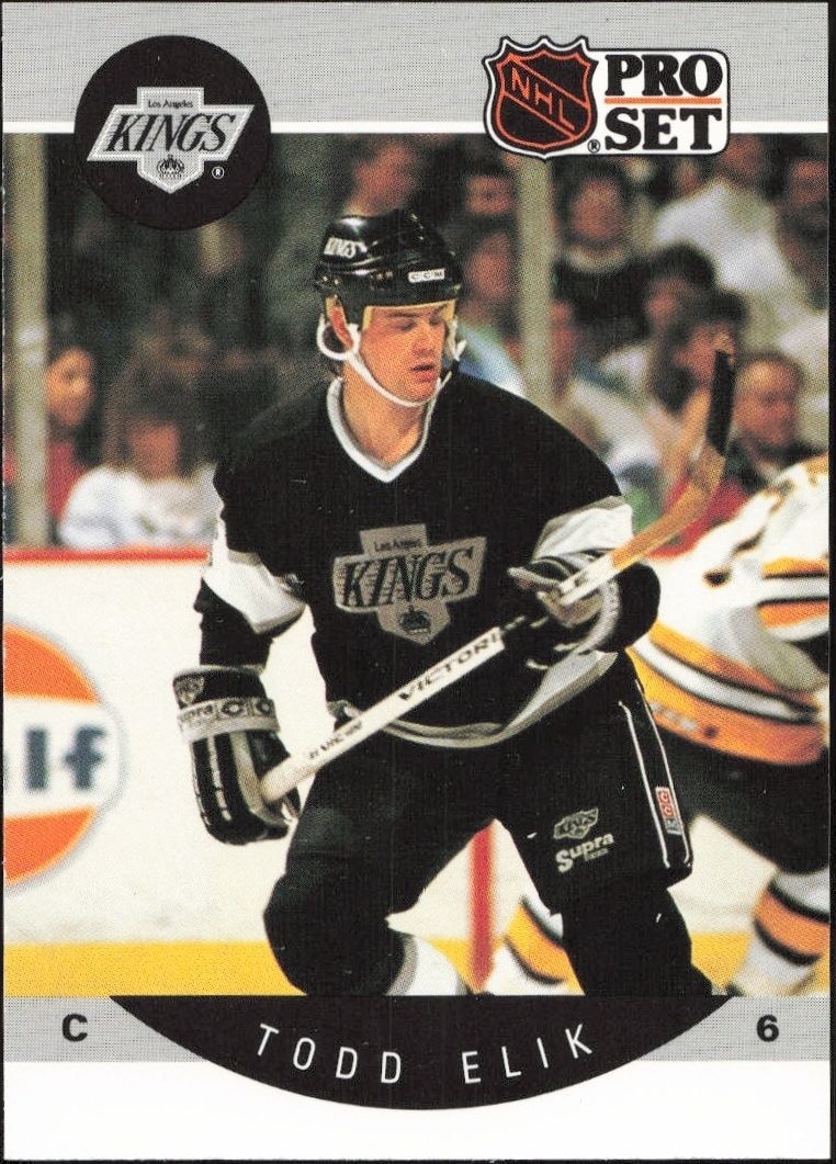 1990-91 Pro-Set NHL Series 1 Todd Elik #116 trading card
