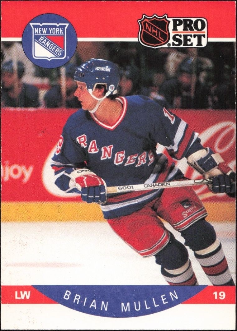 1990-91 Pro-Set NHL Series 1 Brian Mullen #203 trading card
