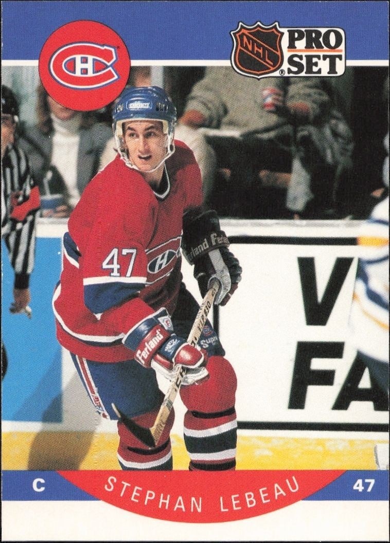1990-91 Pro-Set NHL Series 1 Stephan Lebeau #152 trading card