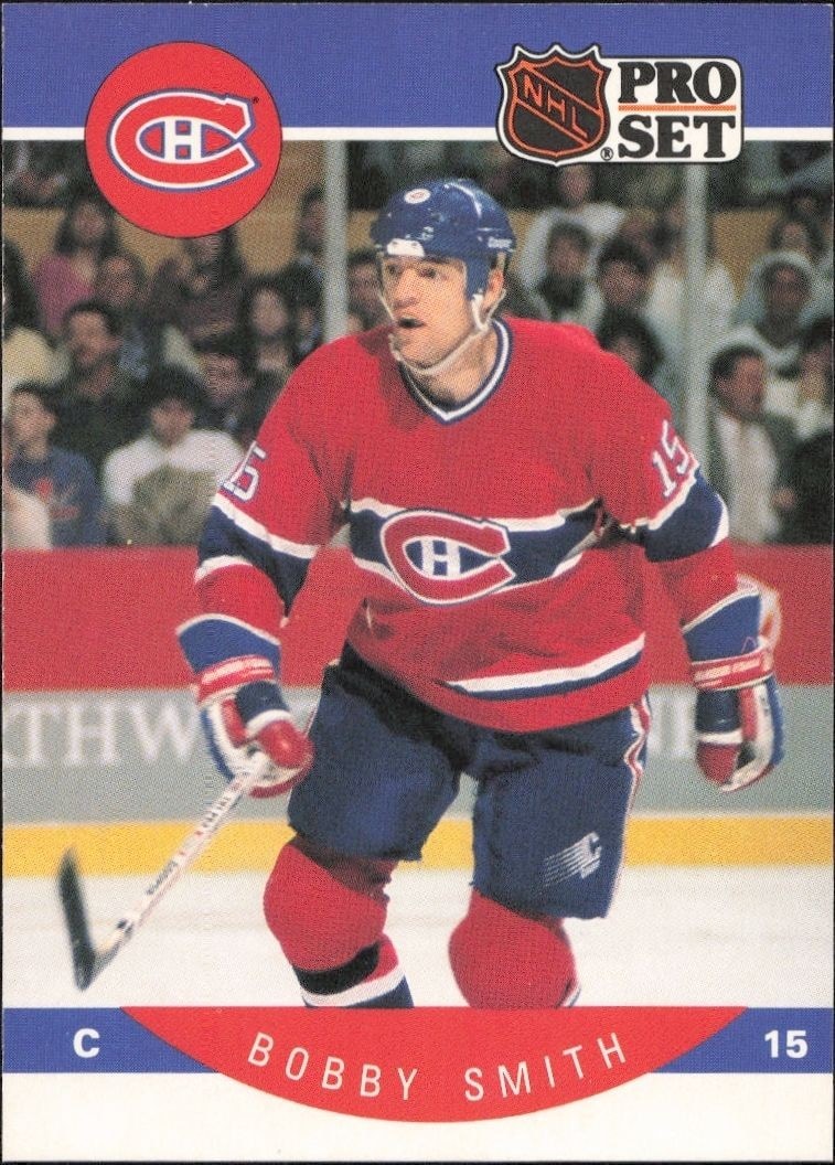 1990-91 Pro-Set NHL Series 1 Bobby Smith #160 trading card