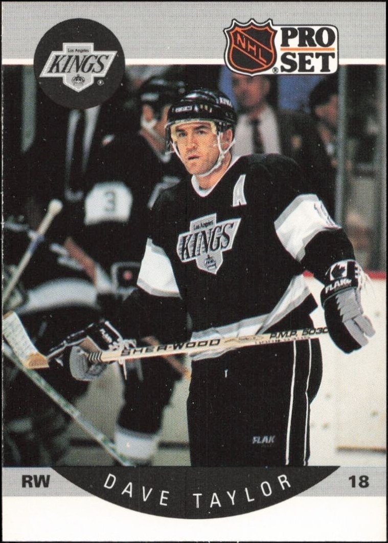 1990-91 Pro-Set NHL Series 1 Dave Taylor #128 trading card