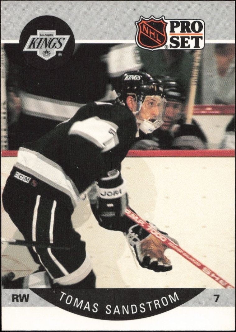 1990-91 Pro-Set NHL Series 1 Tomas Sandstrom #127 trading card