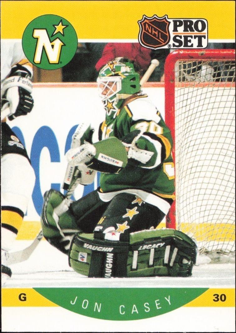 1990-91 Pro-Set NHL Series 1 Jon Casey #133 trading card