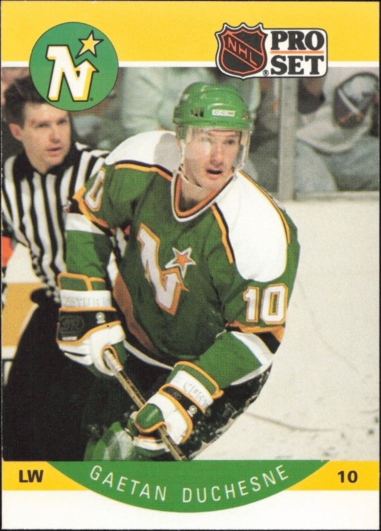 1990-91 Pro-Set NHL Series 1 Gaetan Duchesne #137 trading card