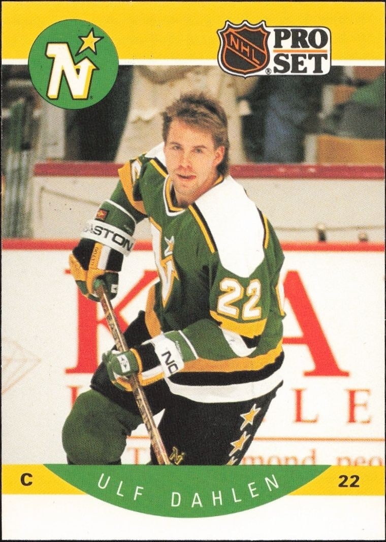 1990-91 Pro-Set NHL Series 1 Ulf Dahlen #136 trading card