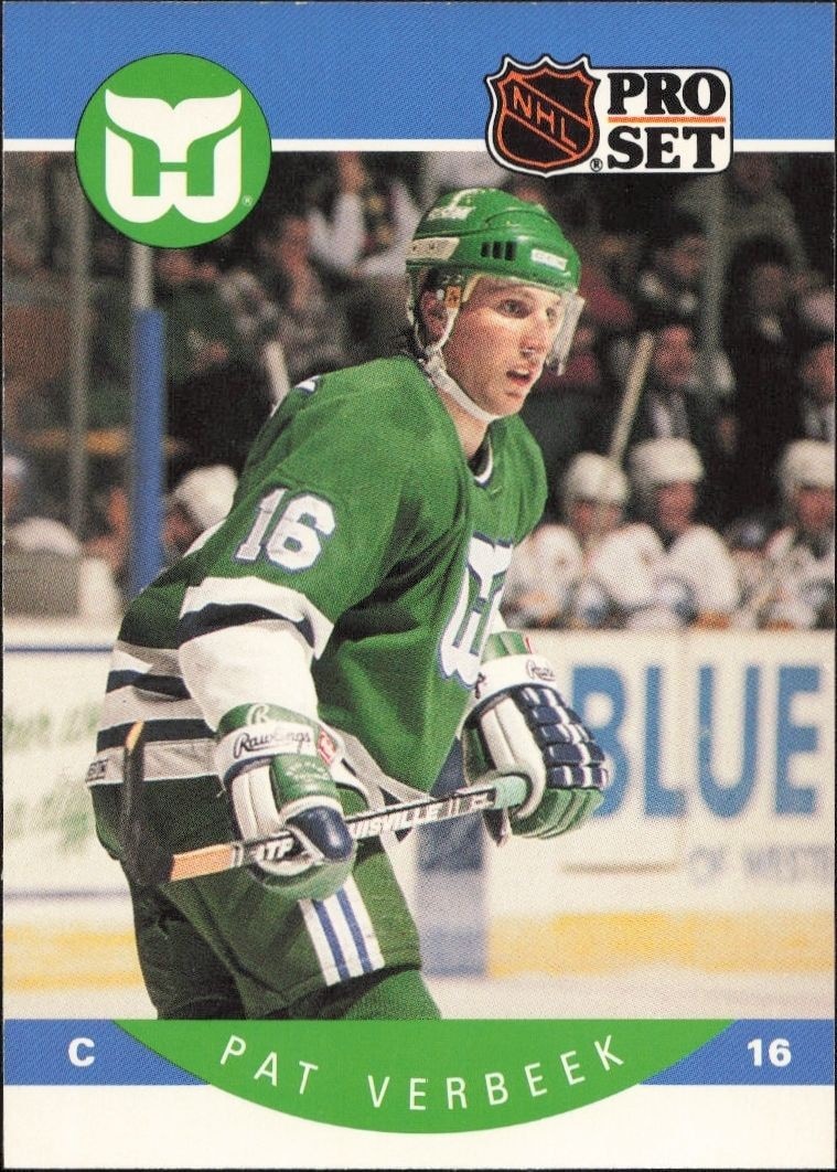 1990-91 Pro-Set NHL Series 1 Pat Verbeek #112 trading card