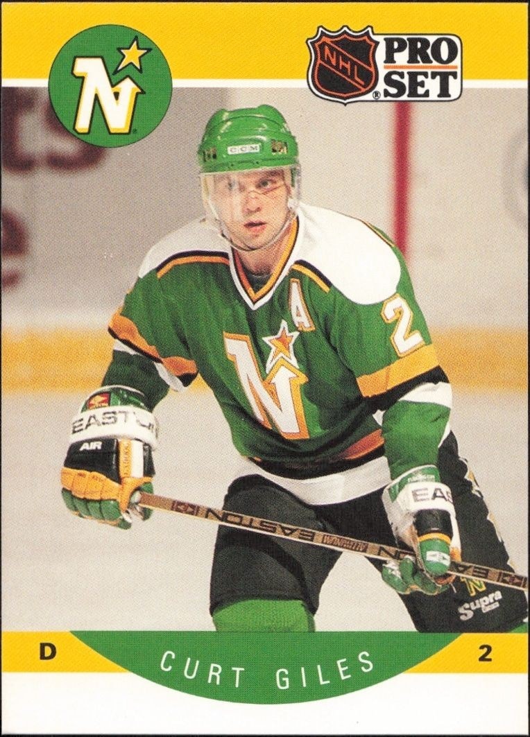 1990-91 Pro-Set NHL Series 1 Curt Giles #140 trading card
