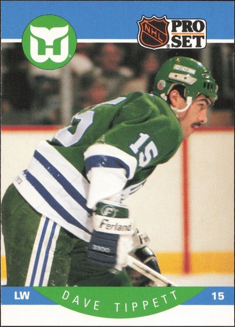 1990-91 Pro-Set NHL Series 1 Dave Tippett #111 trading card