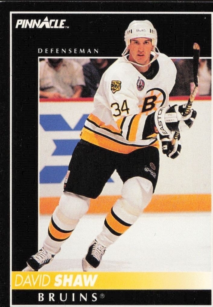 1992-93 Pinnacle David Shaw #343 trading card