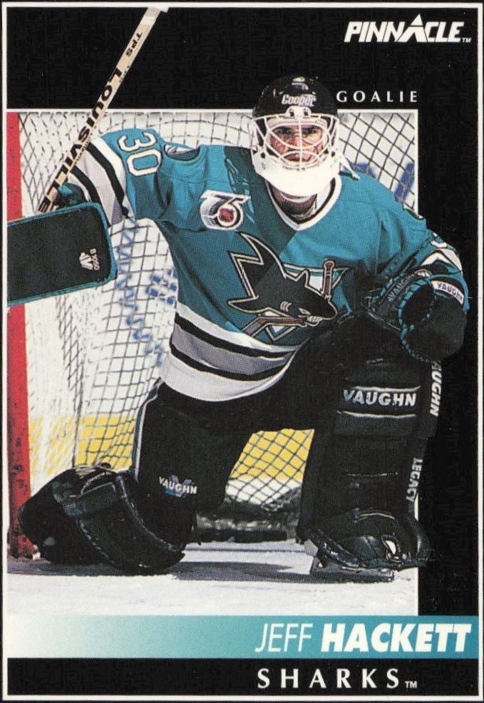 1992-93 Pinnacle Jeff Hackett #105 trading card