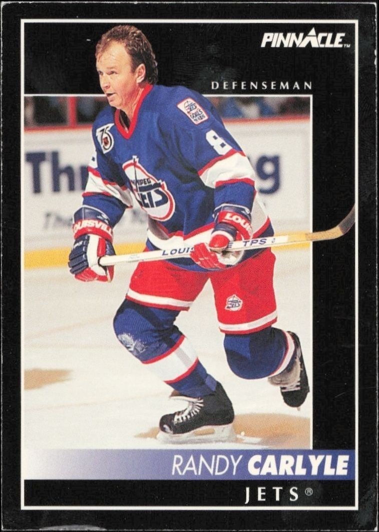 1992-93 Pinnacle Randy Carlyle #87 trading card