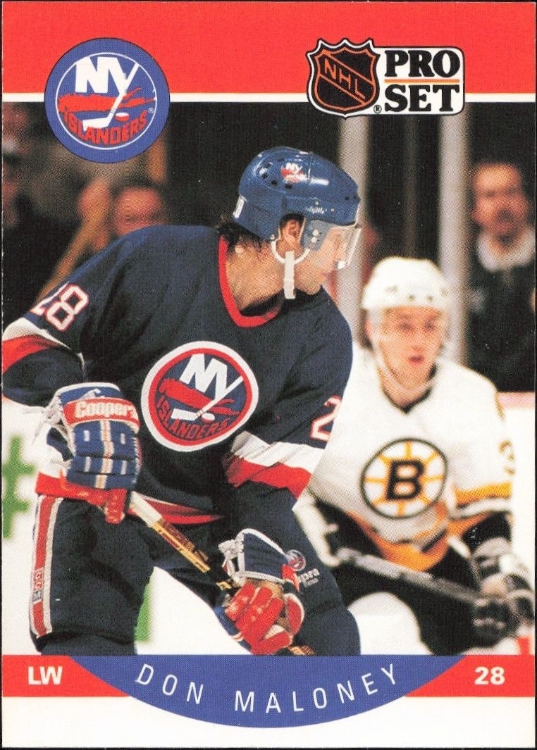 1990-91 Pro-Set NHL Series 1 Don Maloney #187 trading card
