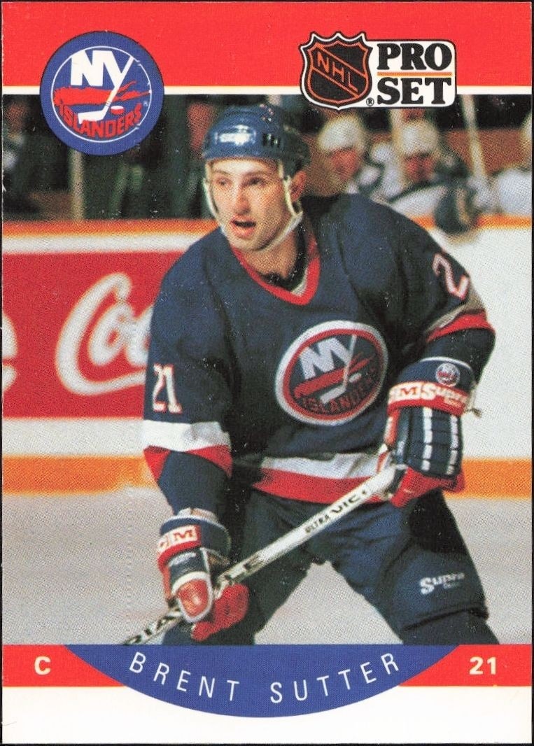 1990-91 Pro-Set NHL Series 1 Brent Sutter #191 trading card