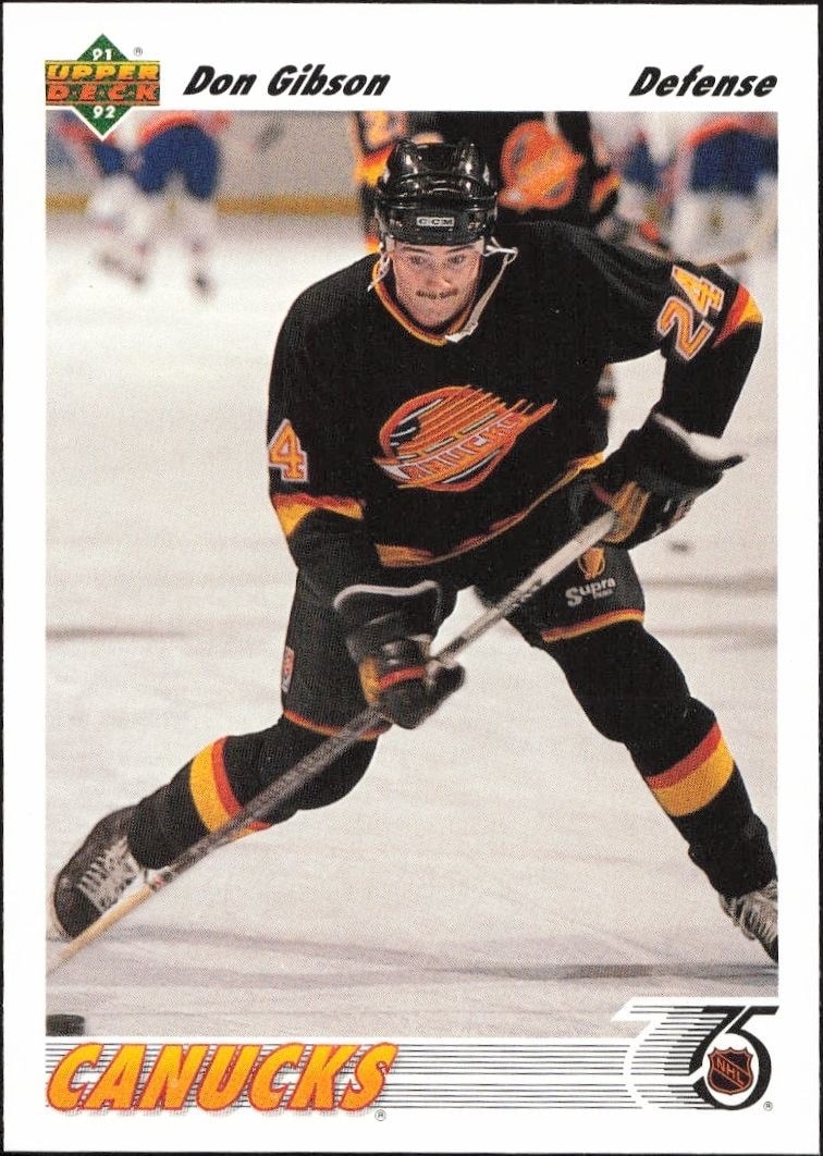 1991-92 Upper-Deck Don Gibson #495 trading card