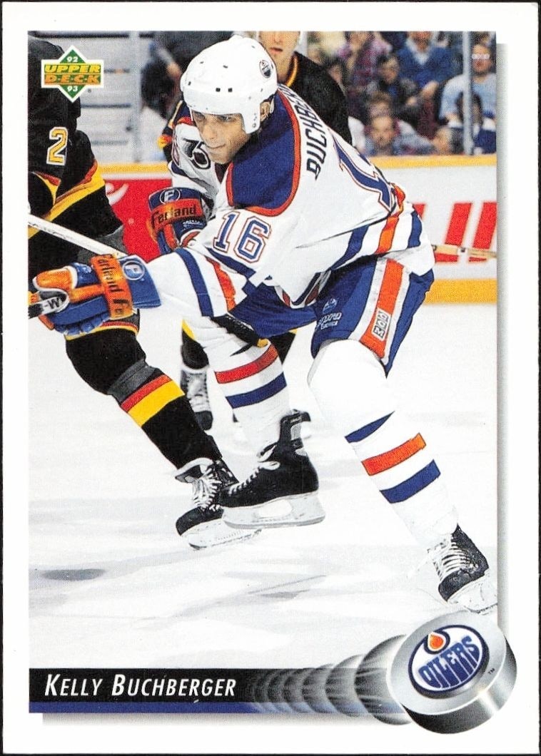 1992-93 Upper-Deck Kelly Buchberger #123 trading card