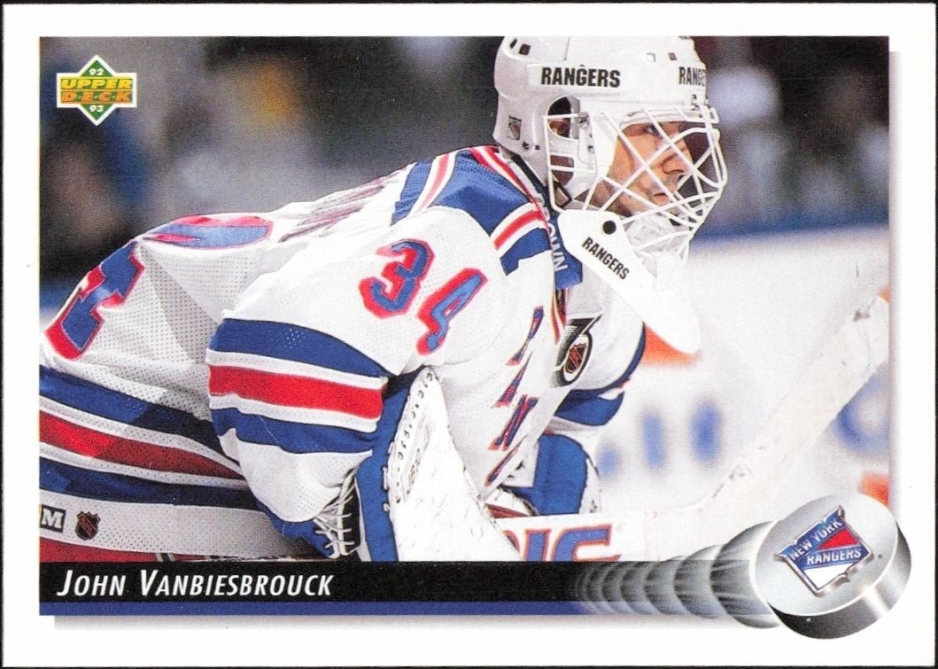 1992-93 Upper-Deck John Vanbiesbrouck #44 trading card