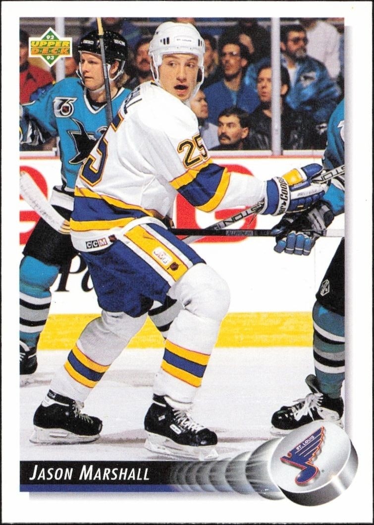 1992-93 Upper-Deck Jason Marshall #68 trading card