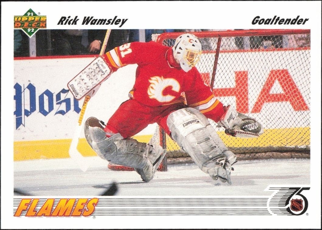 1991-92 Upper-Deck Rick Wamsley #130 trading card