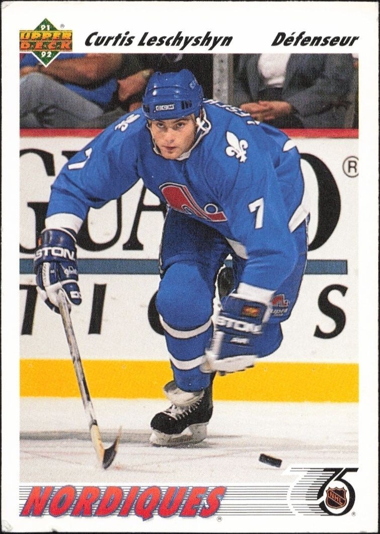 1991-92 Upper-Deck Curtis Leschyshyn #413 trading card