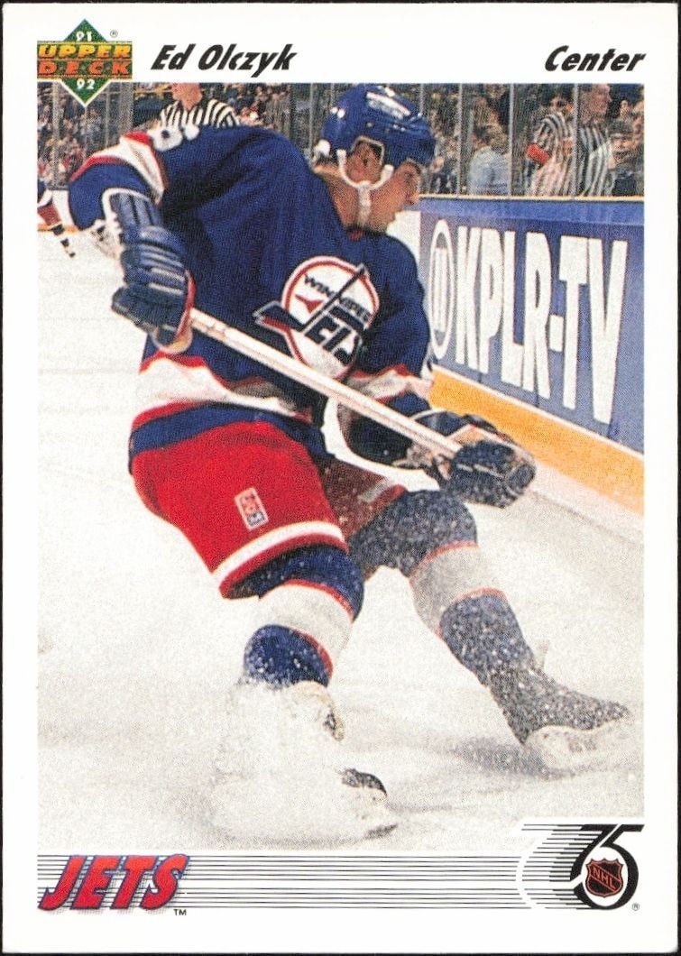 1991-92 Upper-Deck Ed Olczyk #387 trading card