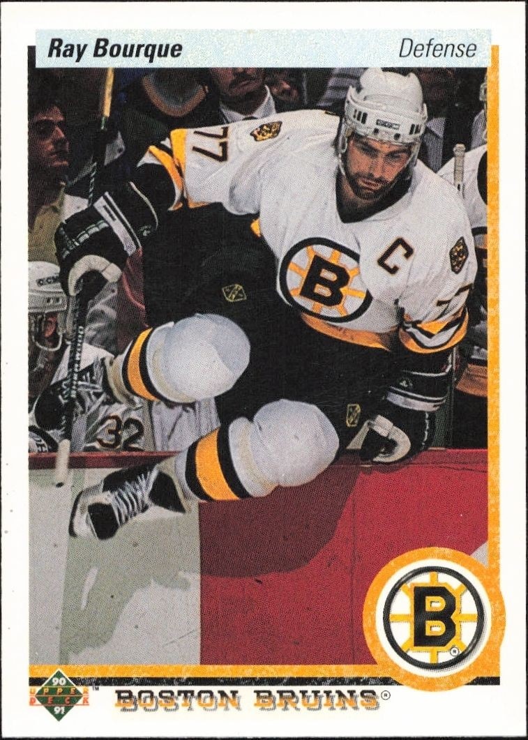 1990-91 Upper-Deck Ray Bourque #64 trading card
