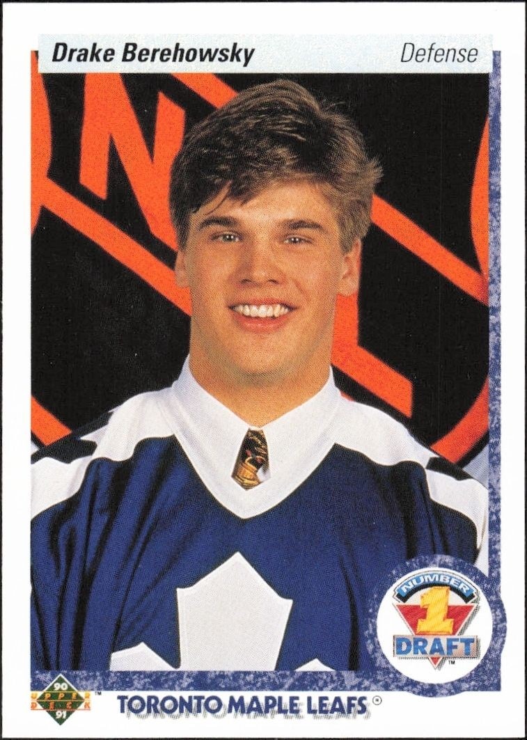 1990-91 Upper-Deck Drake Berehowsky #361 trading card