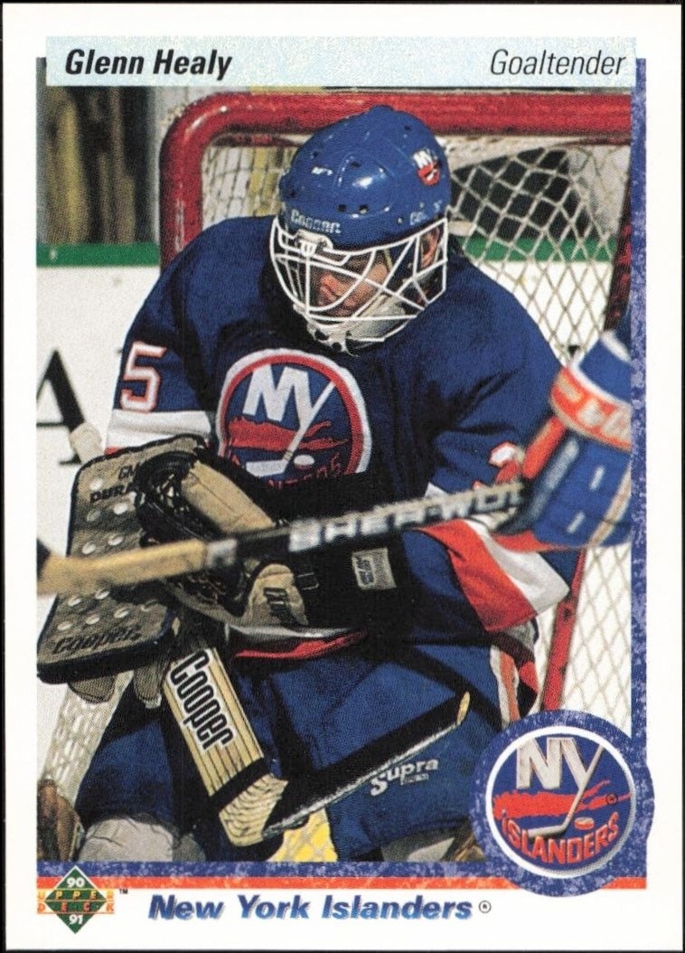 1990-91 Upper-Deck Glenn Healy #18 trading card