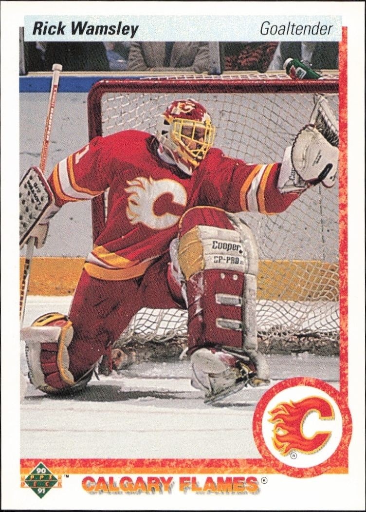 1990-91 Upper-Deck Rick Wamsley #10 trading card