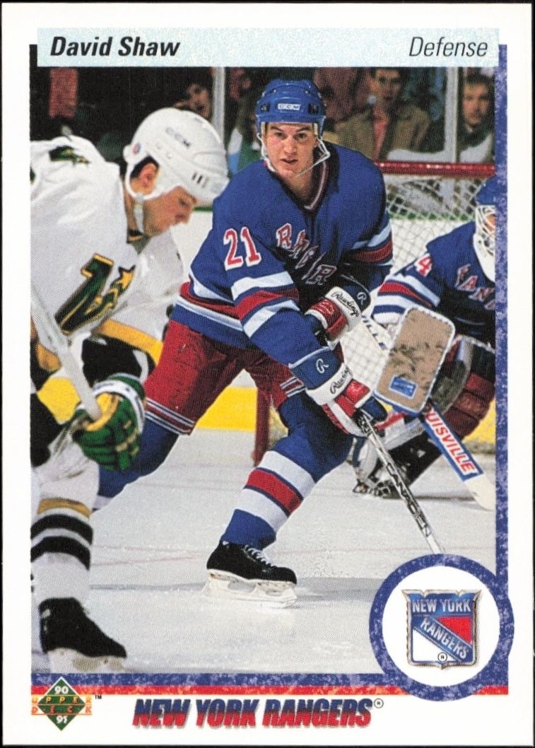 1990-91 Upper-Deck David Shaw #15 trading card