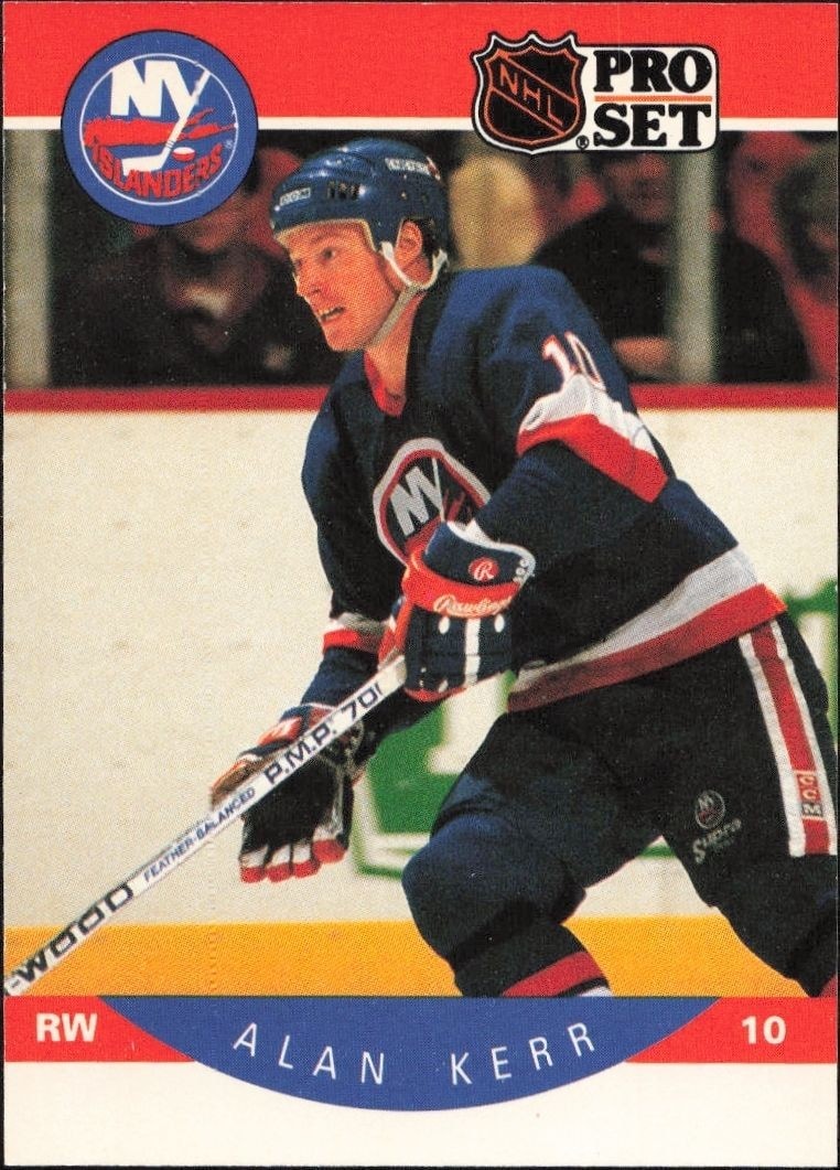 1990-91 Pro-Set NHL Series 1 Alan Kerr #184 trading card
