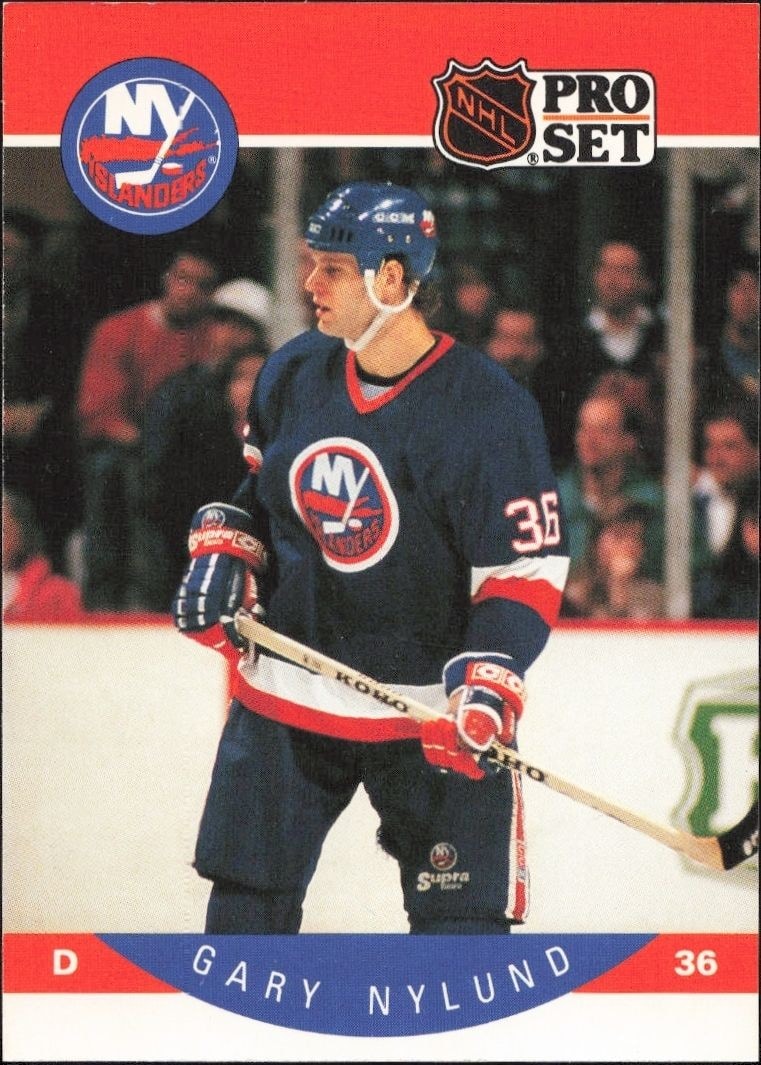 1990-91 Pro-Set NHL Series 1 Gary Nylund #190 trading card
