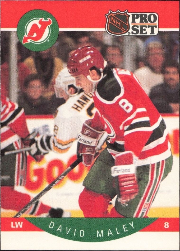 1990-91 Pro-Set NHL Series 1 David Maley #171 trading card