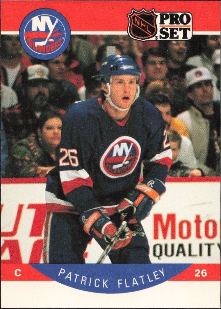 1990-91 Pro-Set NHL Series 1 Patrick Flatley #182 trading card