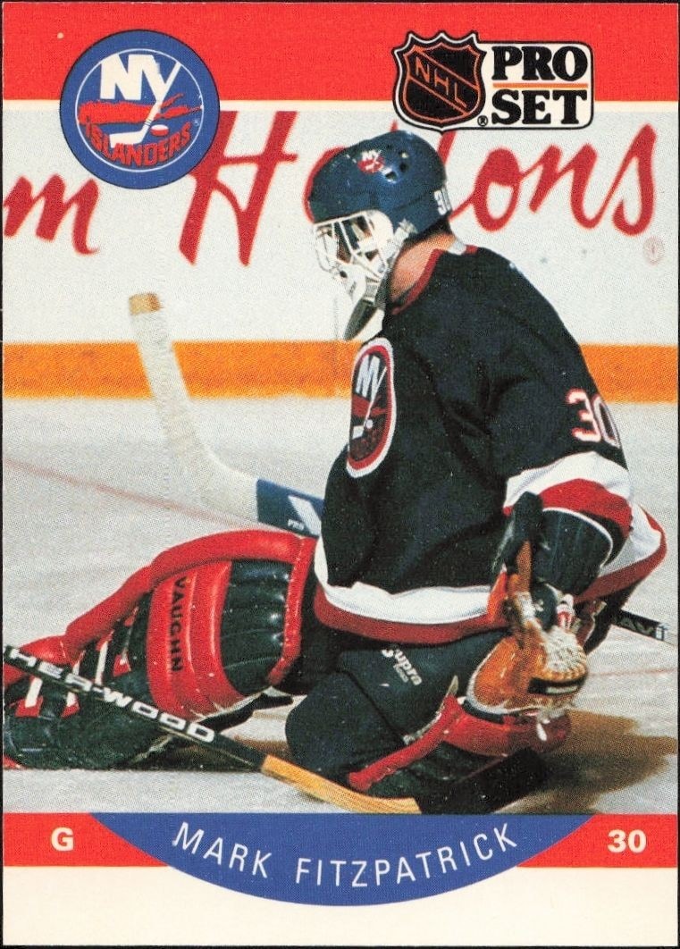 1990-91 Pro-Set NHL Series 1 Mark Fitzpatrick #181 trading card