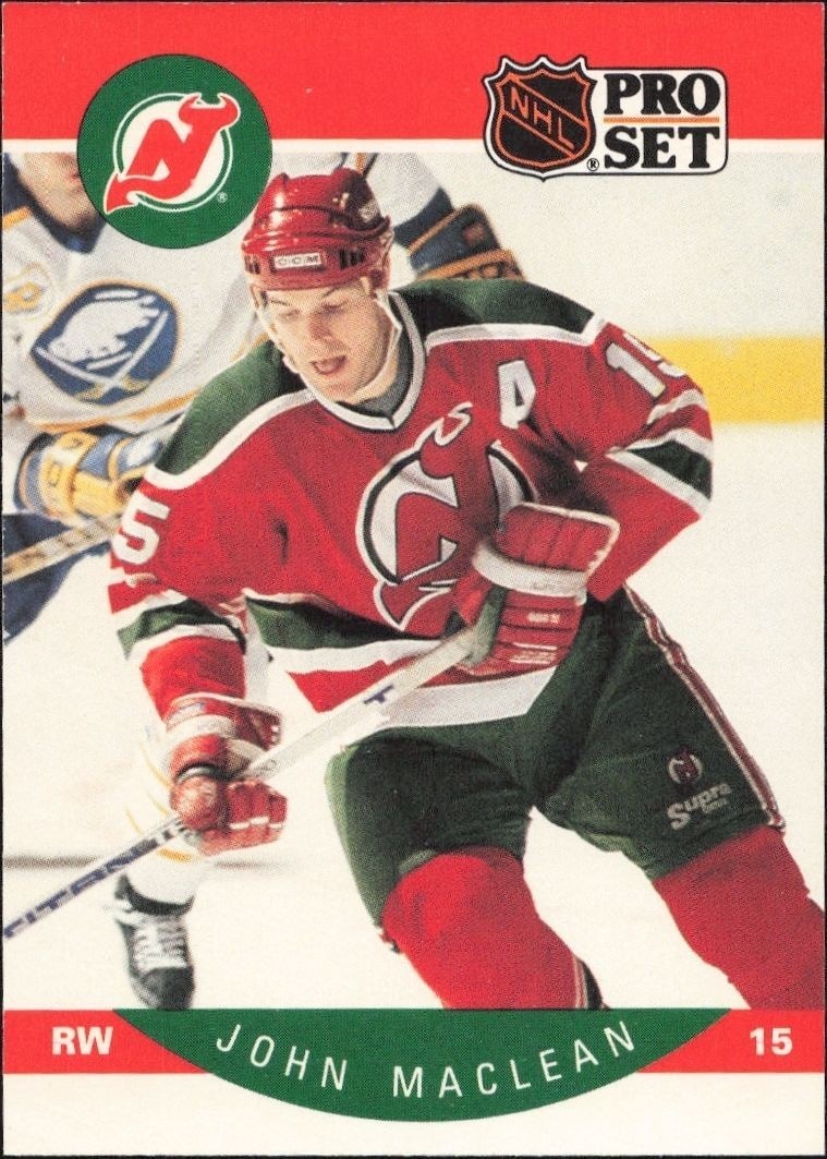1990-91 Pro-Set NHL Series 1 John MacLean #170 trading card