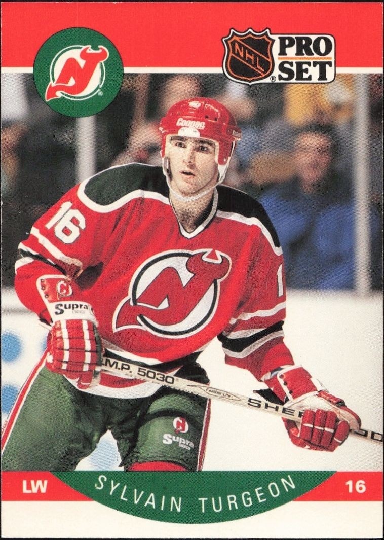 1990-91 Pro-Set NHL Series 1 Sylvain Turgeon #177 trading card