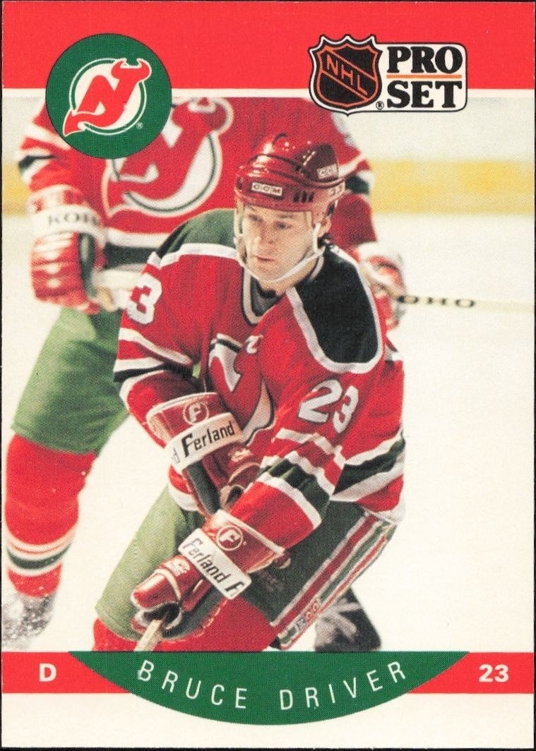 1990-91 Pro-Set NHL Series 1 Bruce Driver #166 trading card