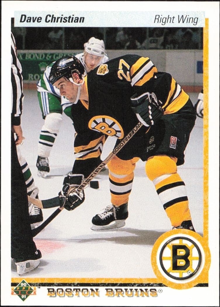 1990-91 Upper-Deck Dave Christian #61 trading card