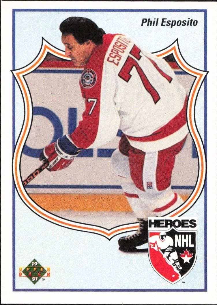 1990-91 Upper-Deck Phil Esposito #510 trading card