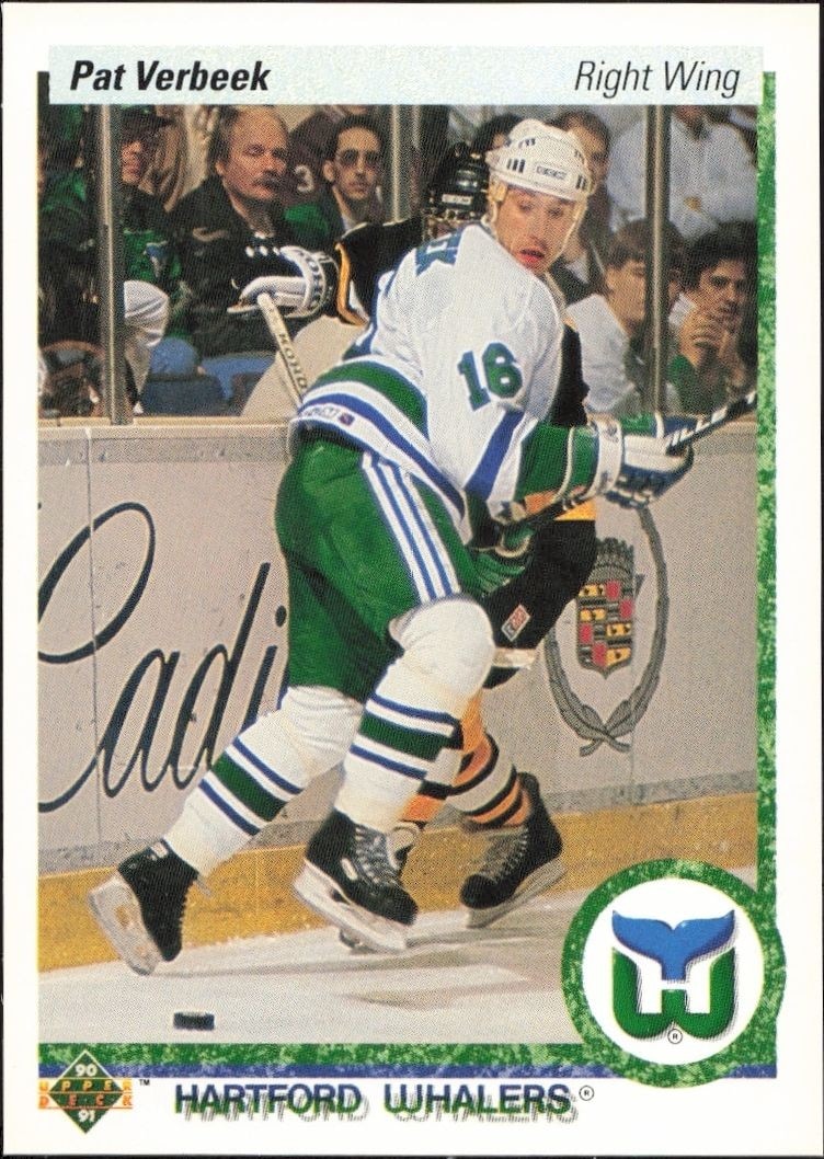 1990-91 Upper-Deck Pat Verbeek #172 trading card