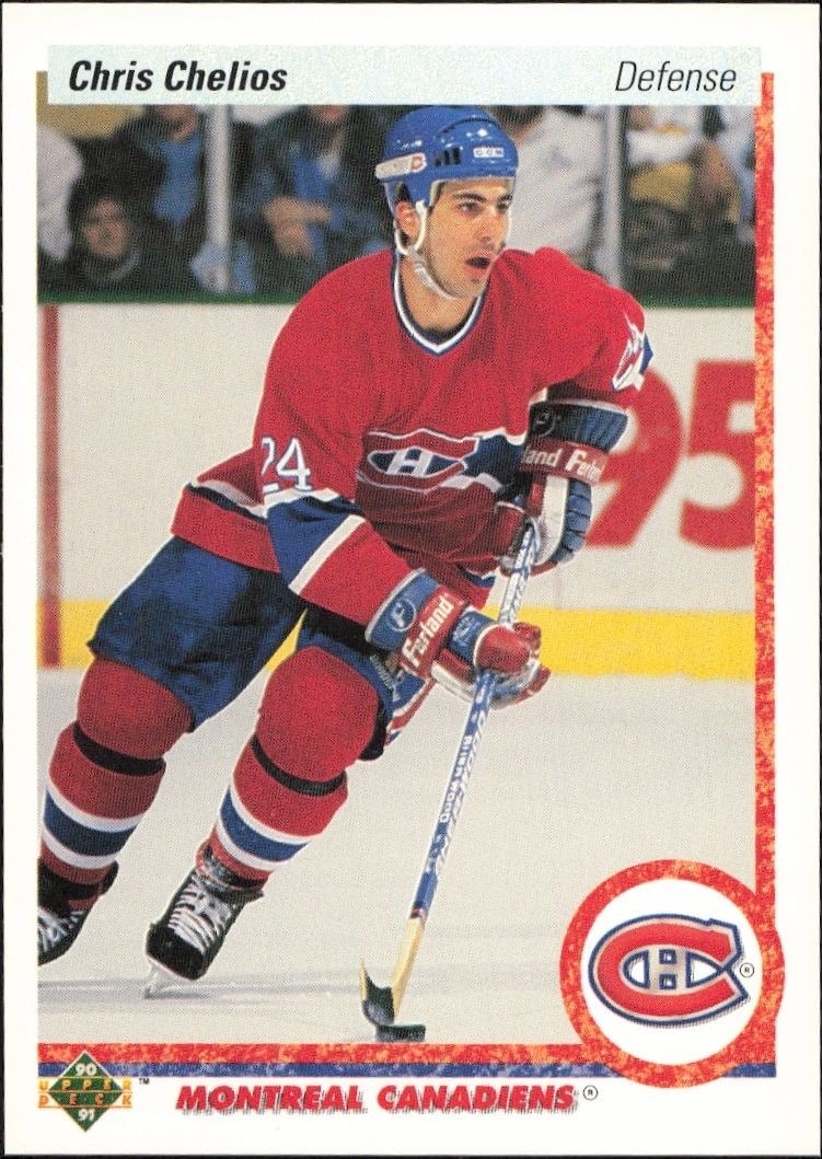 1990-91 Upper-Deck Chris Chelios #174 trading card