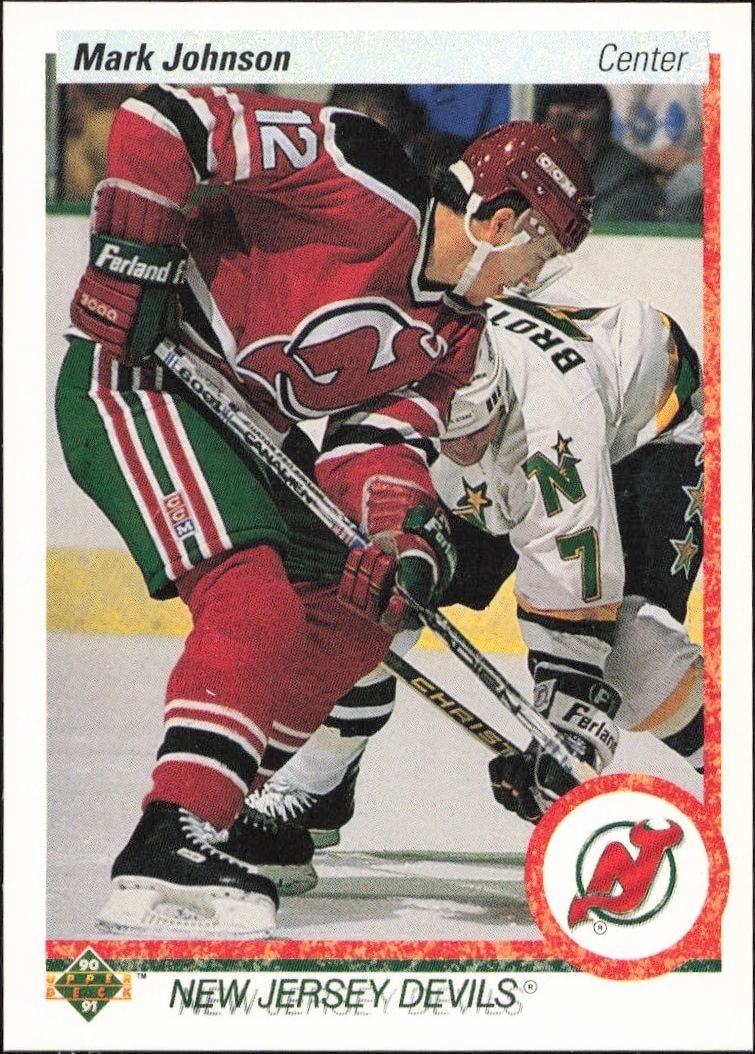 1990-91 Upper-Deck Mark Johnson #180 trading card