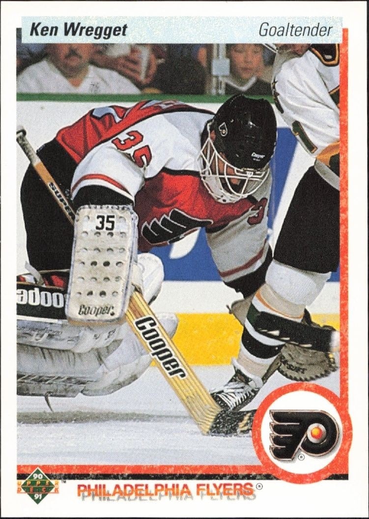 1990-91 Upper-Deck Ken Wregget #89 trading card