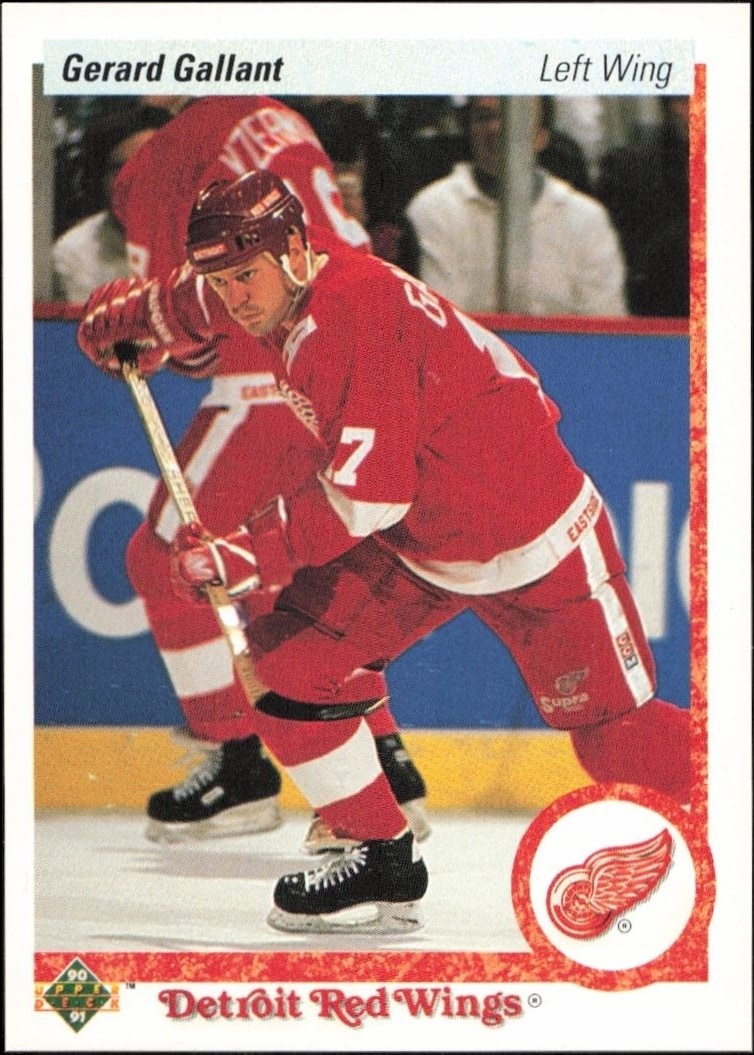 1990-91 Upper-Deck Gerard Gallant #134 trading card