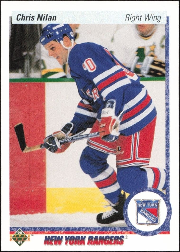 1990-91 Upper-Deck Chris Nilan #368 trading card