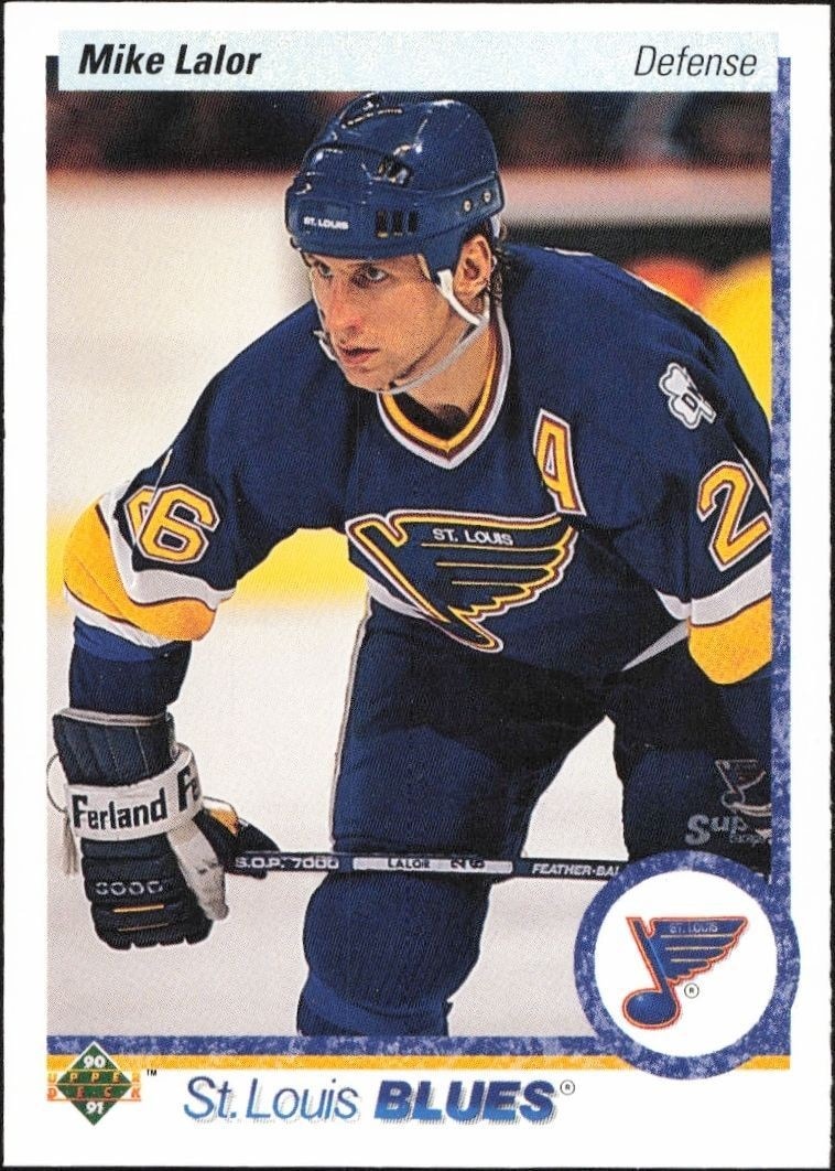 1990-91 Upper-Deck Mike Lalor #40 trading card
